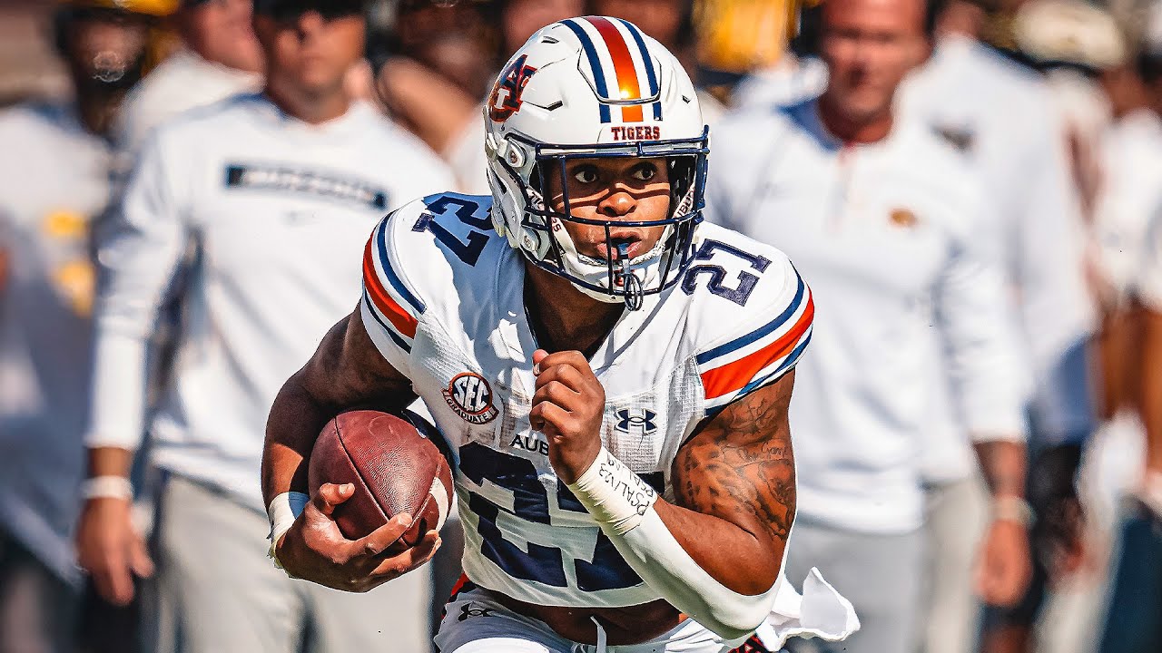 Jarquez Hunter's Auburn Highlights | Rams 2025 Draft Class