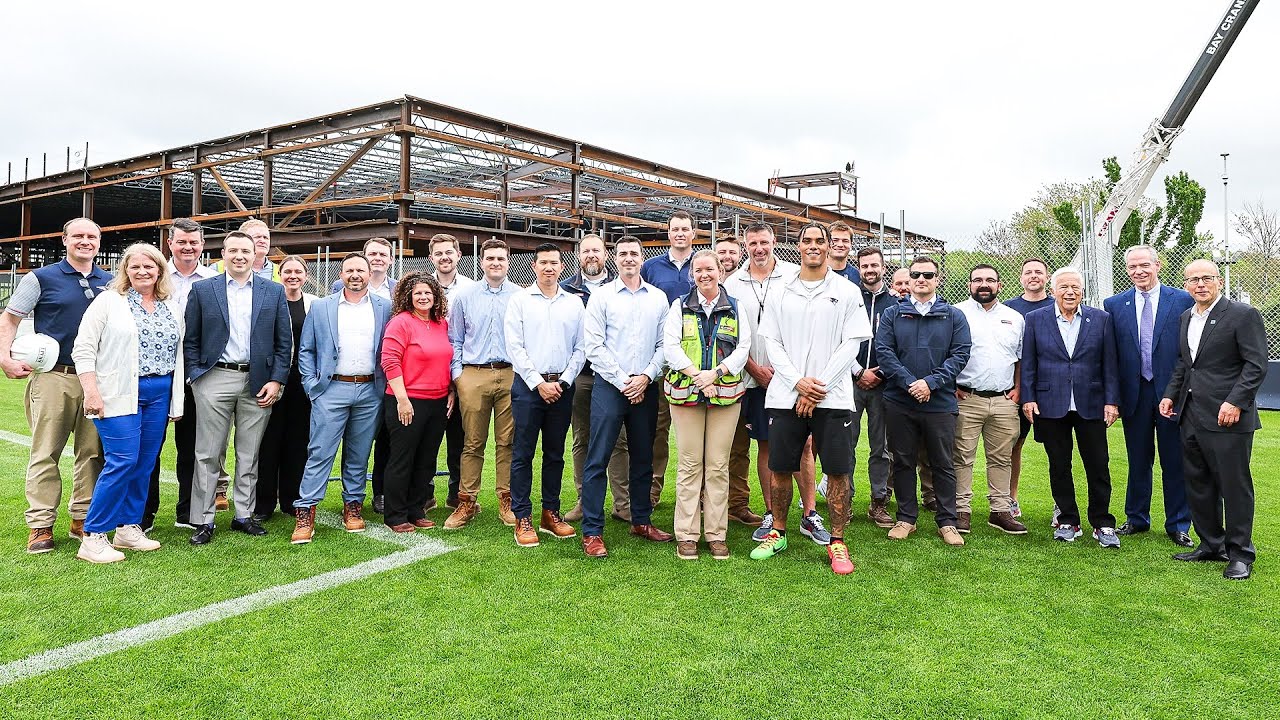 Patriots Host Topping Off Ceremony of New Football Facility at Gillette Stadium