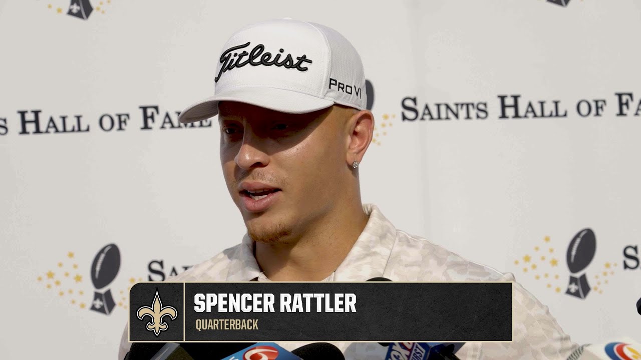 Spencer Rattler on QB competition | 2025 Saints Hall of Fame Celebrity Golf Classic