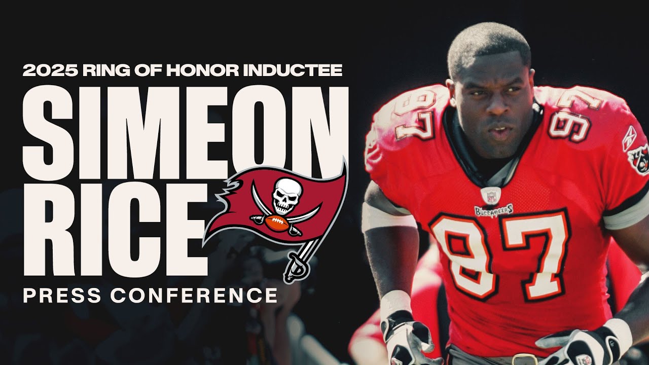 Simeon Rice on Legacy of The Bucs’ Ring of Honor | Press Conference | Tampa Bay Buccaneers
