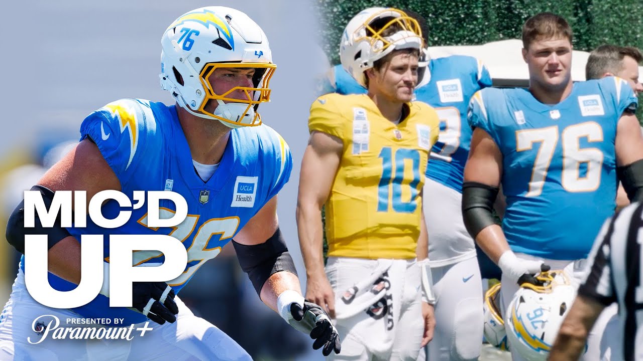 Mic’d Up: Joe Alt Jokes With Justin Herbert | LA Chargers